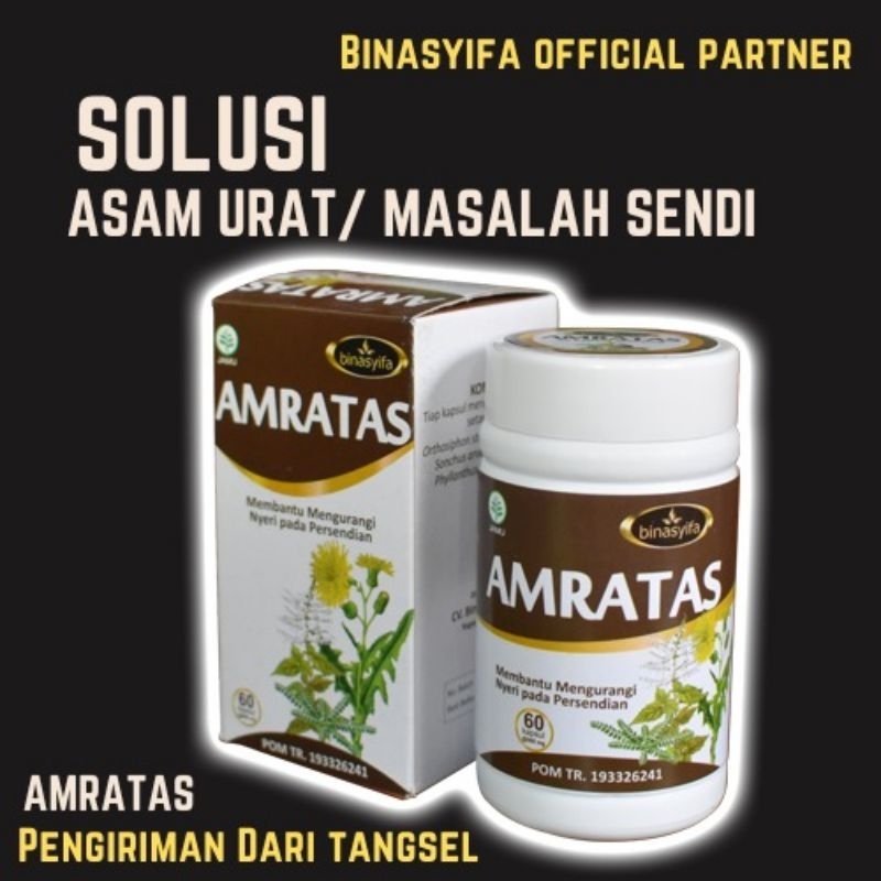 AMRATAS Obat Asam Urat Rematik Binasyifa Herbal Gudang Tangsel
