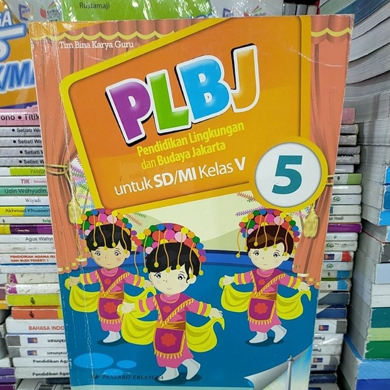 Buku bekas PLBJ untuk SD/MI kelas 5 by erlangga
