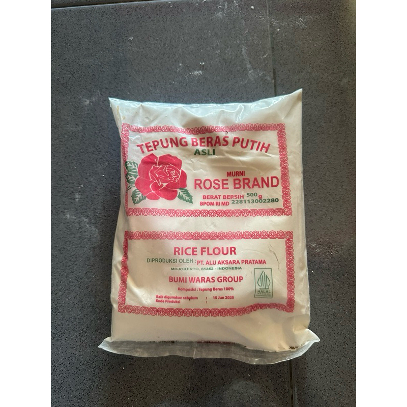 

Tepung Beras Putih Rose Brand 500g