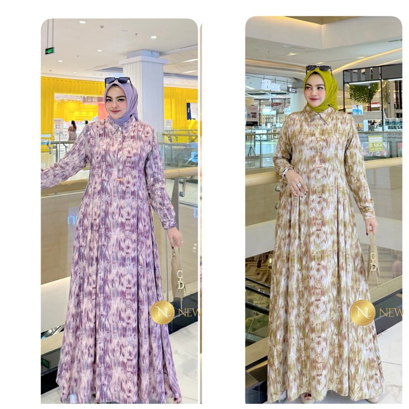 Lubna Dress by NEW LUSY Busui Original Cantik Murah