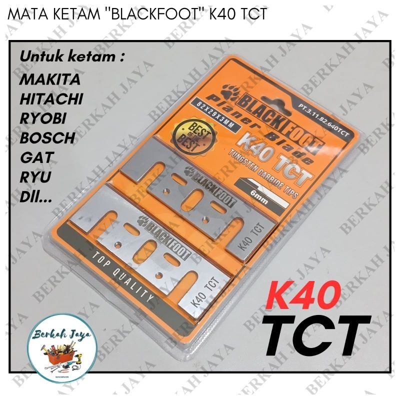 Mata Pisau Ketam | Mata pisau serut TCT K40 BLACKFOOT / Mata Pisau Planer / Mata Ketam mesin serut K