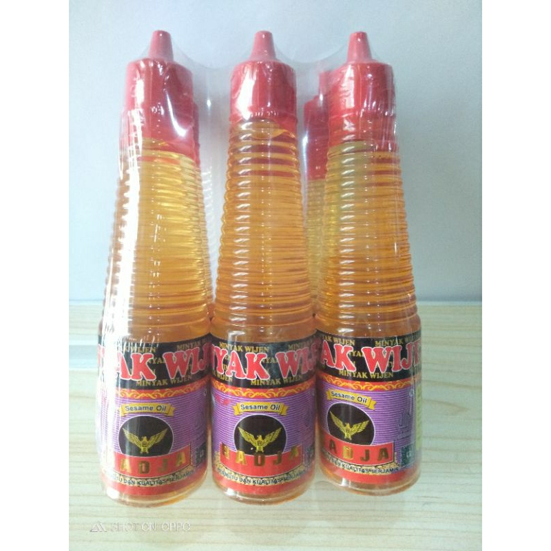 

Minyak Wijen Cap Radja Kemasan Botol Plastik 150 ml 1 Pack isi 6 Botol