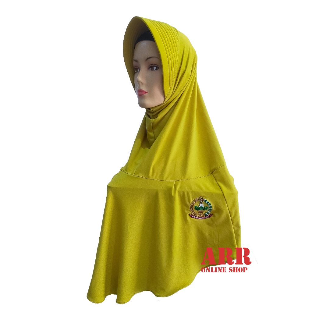 Kerudung PSO Logo Terbaru warna Kuning Lemon