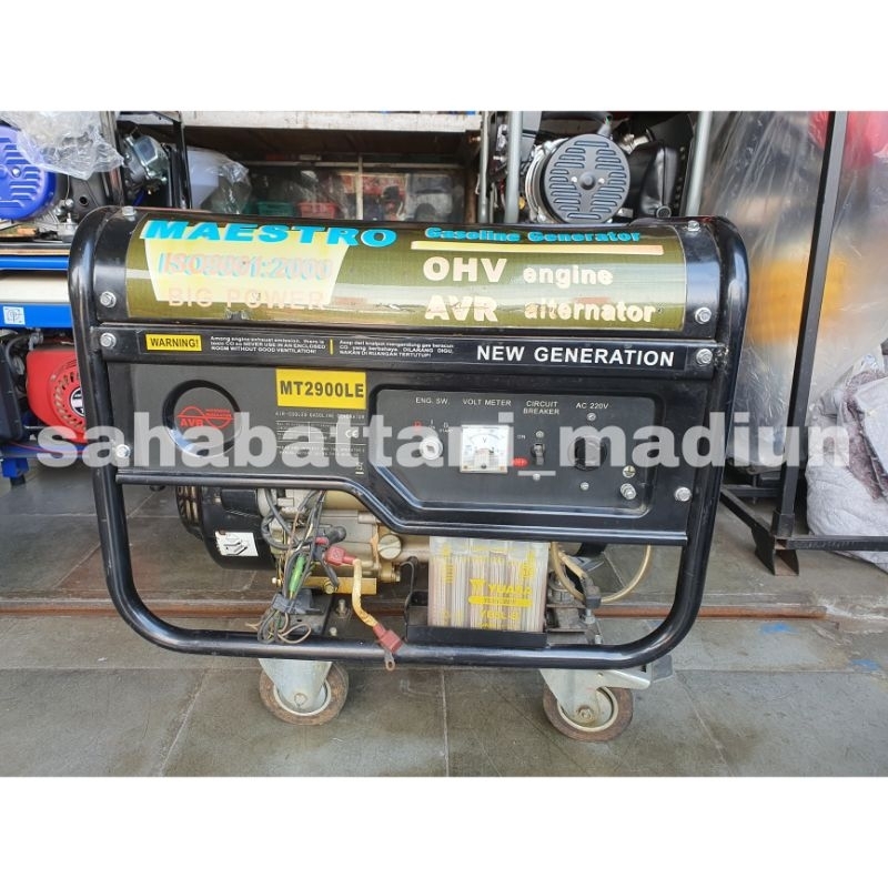 Mesin Genset Maestro MT2900LE Starter (Output 1200 Watt)