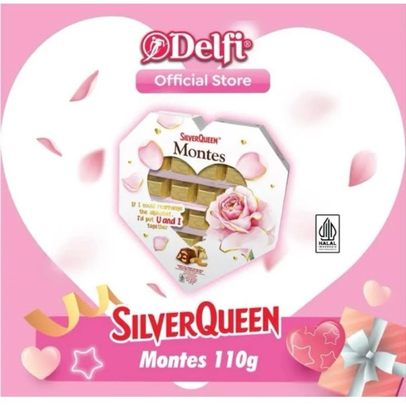 PROMO Delfi Silverqueen Montes Valentine Love Box 110g