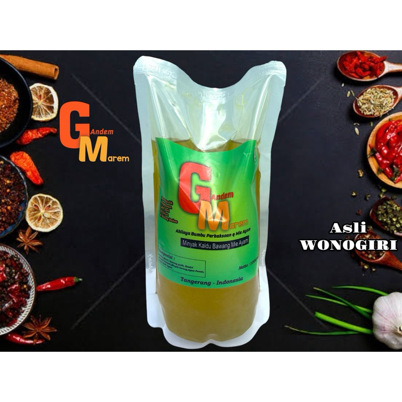 

Minyak Bawang gandem marem Minyak Kaldu Mie Ayam Gandem Marem Wonogiri Asli Pedagang Berat 1000ml