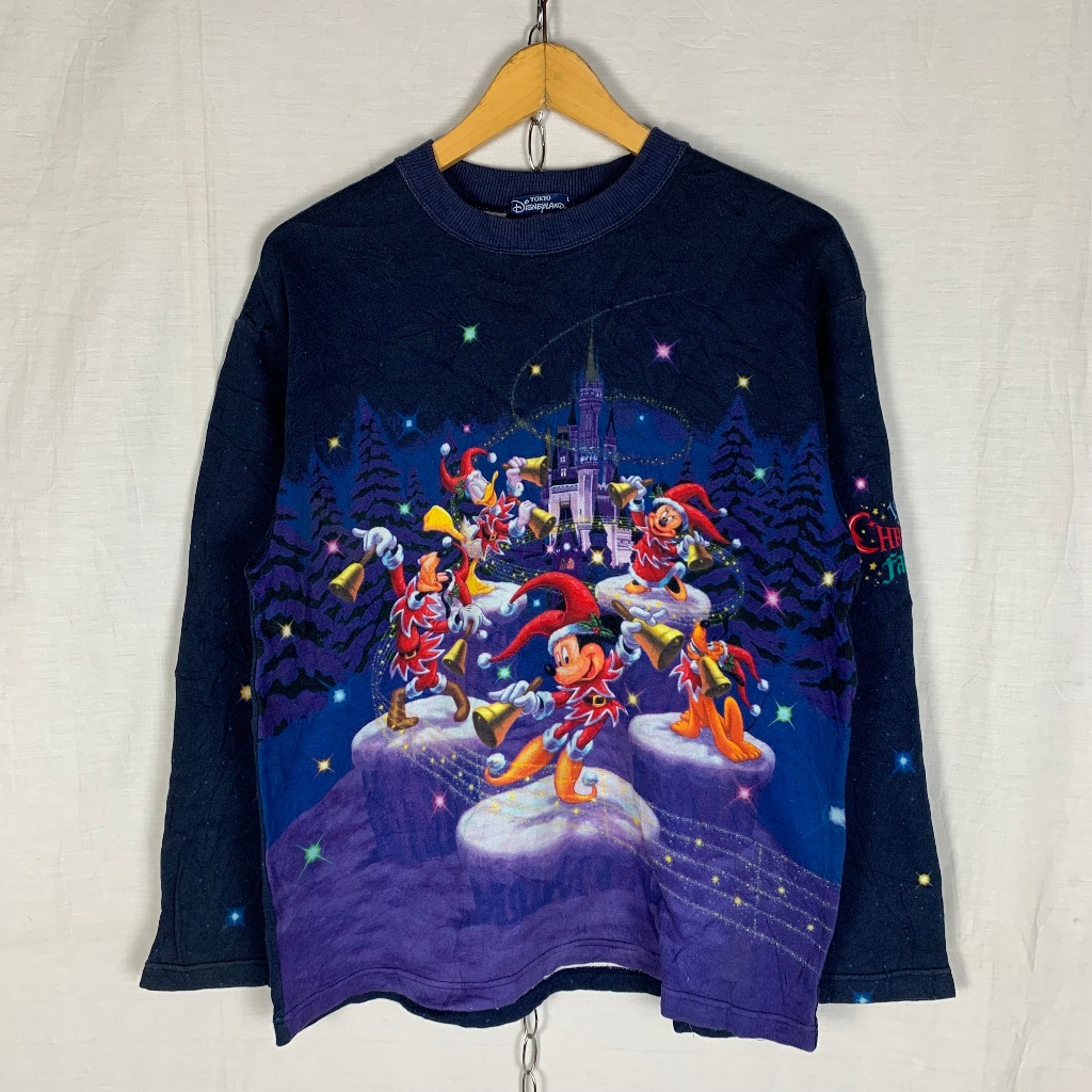 vintage disney mickey mouse christmas 1998 sweatshirt