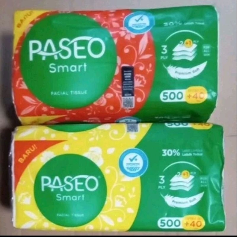 Tisu Paseo Smart  500 sheet + 40 sheet ply