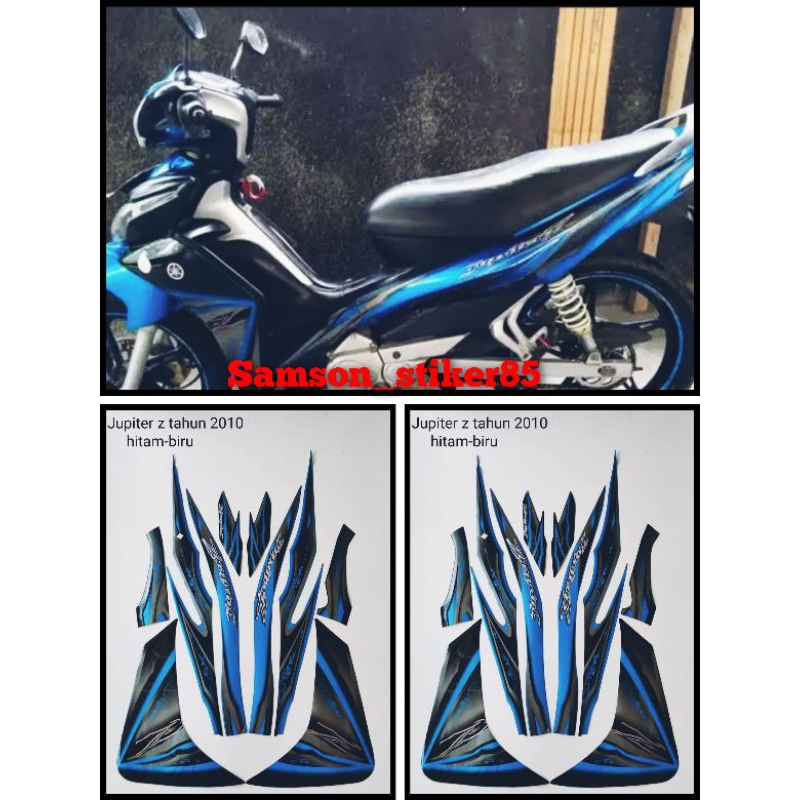 stiker striping motor yamaha jupiter z 2010 jupiter robot biru lis bodi standar berkualitas