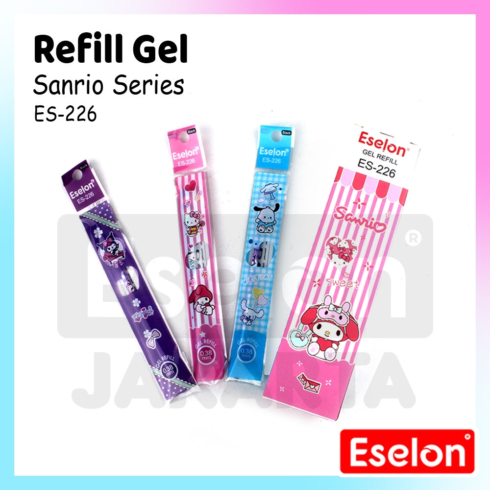 

[ES.JKT]20pcs Refill Pulpen Gel SANRIO ESELON 226 / 1pak Refil Pulpen Gel