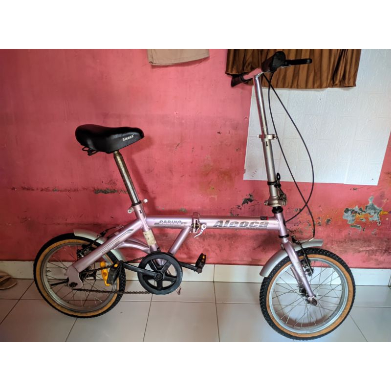 Sepeda Lipat Aleoca sarino ukuran 16 / Sepeda lipat Aleoca new
