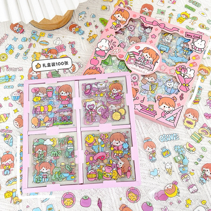 

Ready Stiker Mix Warna Isi 100Lembar Anti Air Stiker DIY