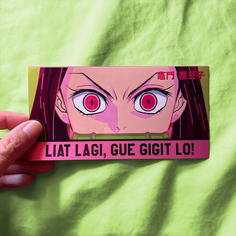 

Sticker Anime Jepang - Nezuko DEMON SLAYER kimetsu no yaiba
