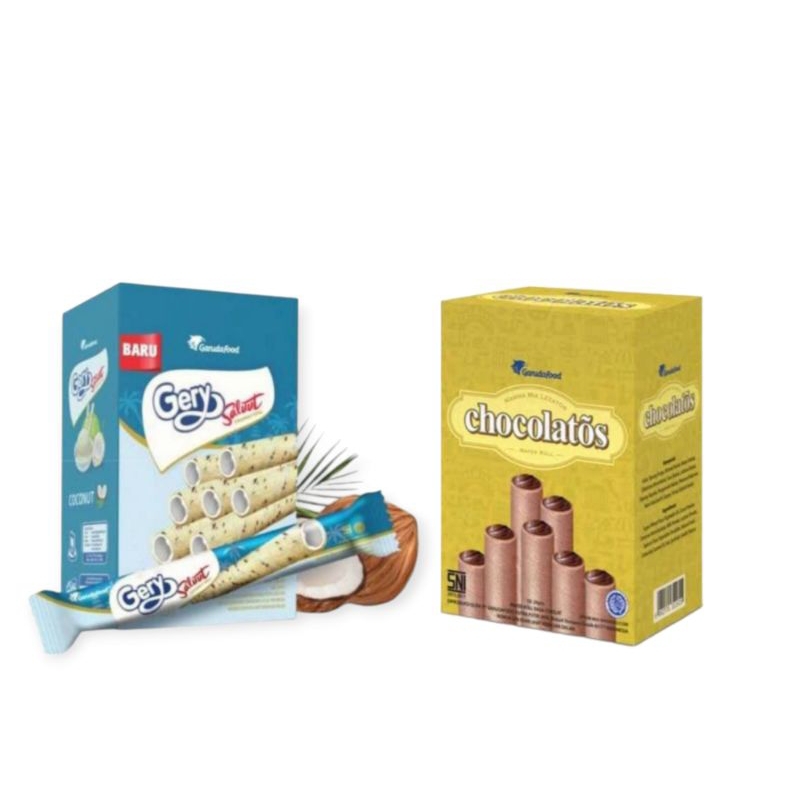 

GERY CHOCOLATOS/SALUT COCONUT ROLL WAFER 24 PCS/BOX