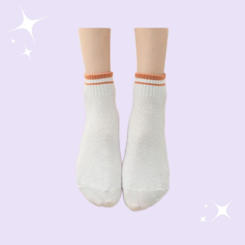 Kaos Kaki Garis / Kaos Kaki Panjang Betis Mata Kaki