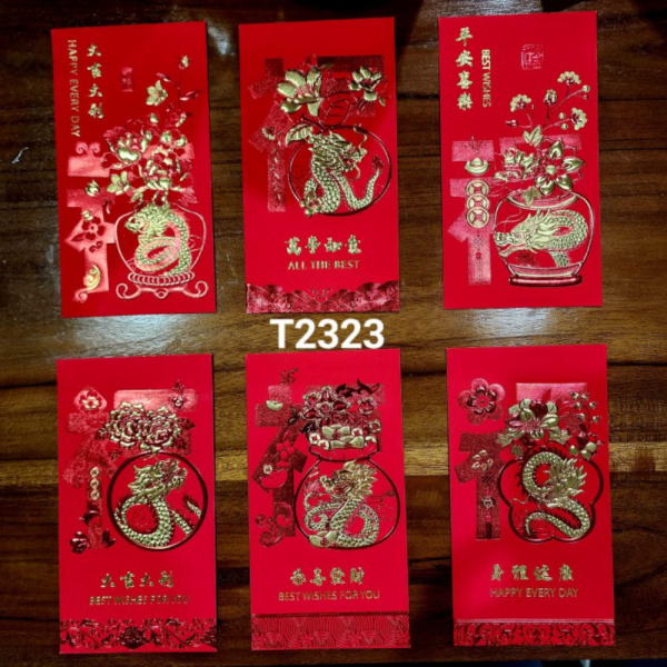 

Promo Angpao Naga 3D isi 6 Angpau Imlek Tebal Embos Emas Ampau Bagus Grosir - T2323 PJG ISI 6 Murah