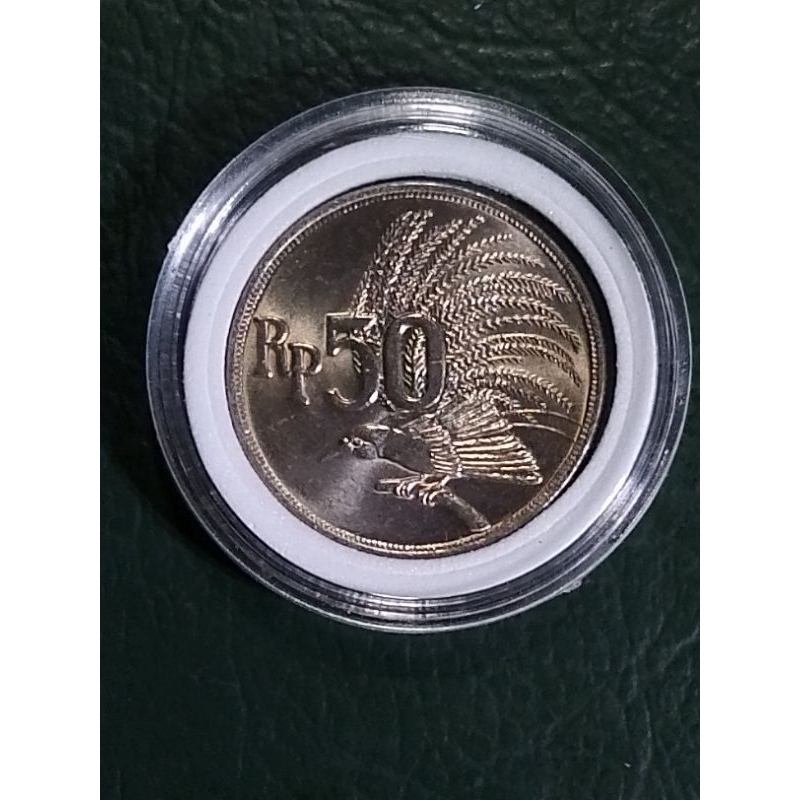 50 rupiah 1971 luster original