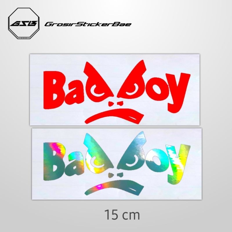 Sticker cutting badboy stiker emoji untuk motor dan mobil