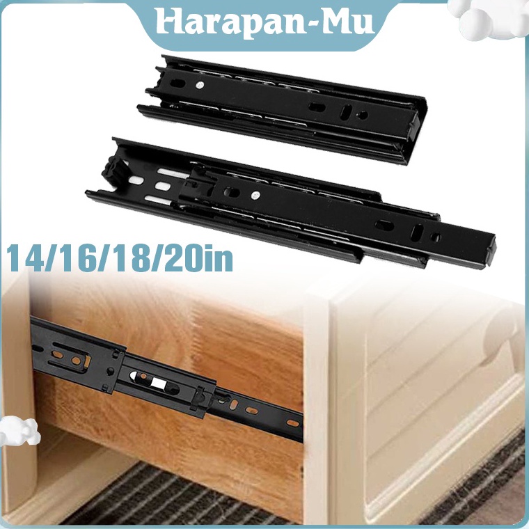 Paling Diminati Isi 2 Rel Laci Hitam Rel Laci Slow Motion Rel Laci Soft Closing 35 4 45 5 Cm Rel Lac