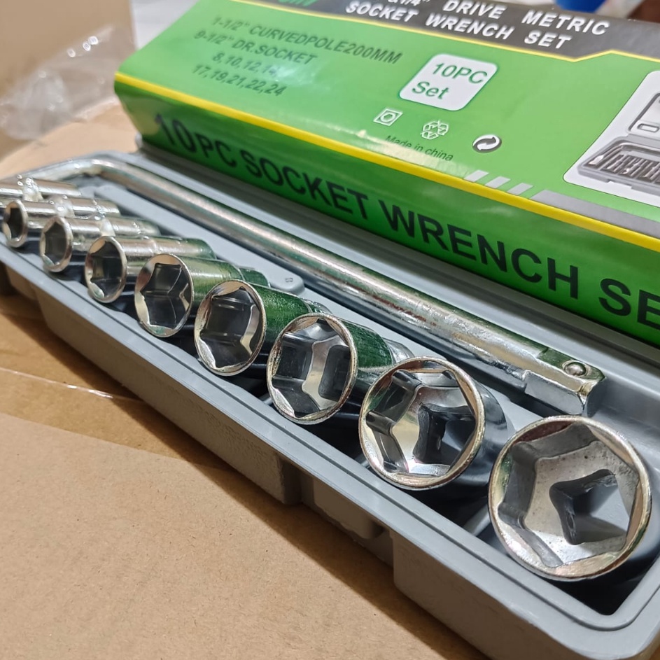 el Terkini iw Kunci Shock Sok Set 1Pcs 12 6 PT Ukuran 8  24Mm VICTORY  Kunci Socket Wrench Set 1 Pcs