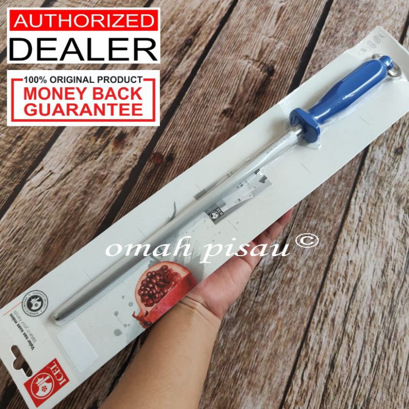 Pegasah Pisau ICEL 30 cm Universal Sharpening Steel 946.9836.30 blue Handle, Original Portugal