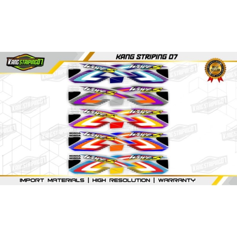 striping supra fit transparan wave 110s 2002