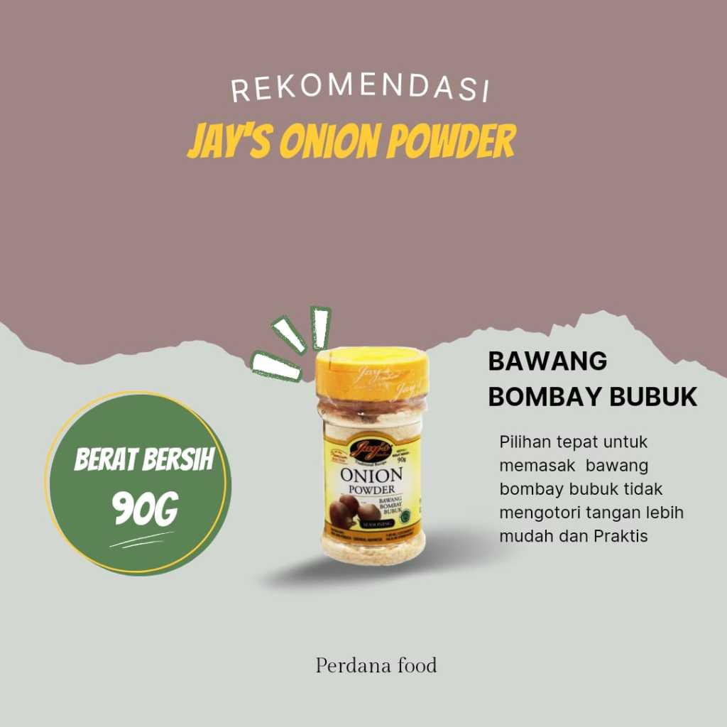 

Jay's Onion Powder/Bawang bombay bubuk 90 gr