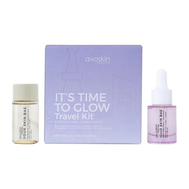 [EXP 05/2024] Avoskin It's Time to Glow Travel Kit / Your Skin Bae Mini Kit It's Time To Glow / Seru