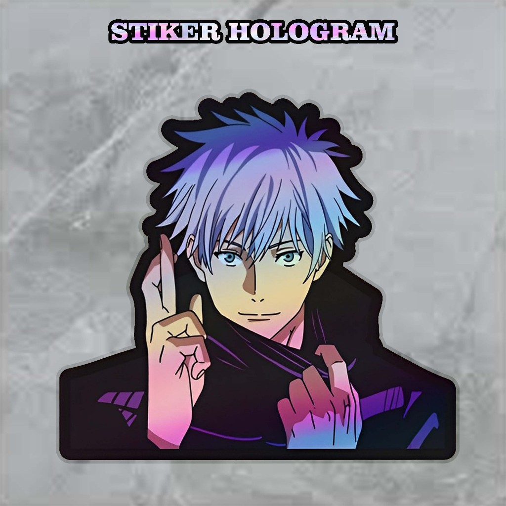 

Stiker Hologram Gojo Sotaru | Stiker Anime | Stiker Hp 2