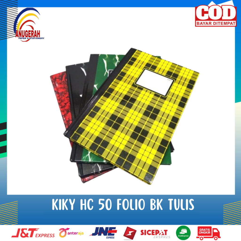 

KIKY HARD COVER 50 FOLIO BUKU TULIS (PCS)