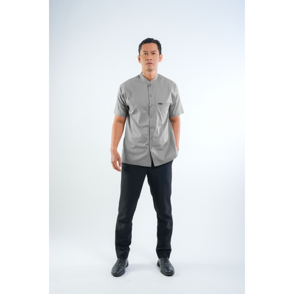 Elzatta Atasan Kemeja Koko Pria Dewasa - Koko Katun Lengan Pendek