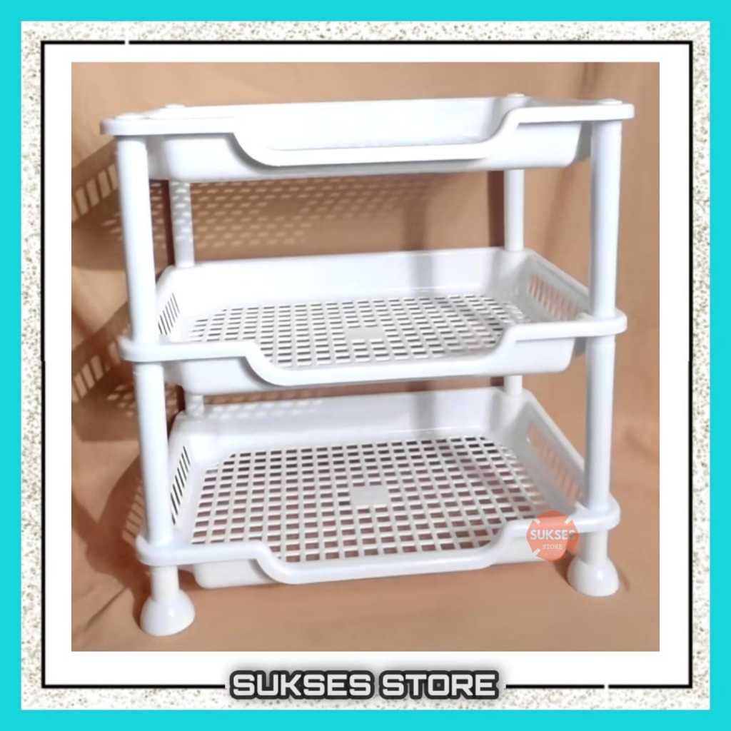RAK DAPUR SERBAGUNA / RAK SUSUN PLASTIK MINI / RAK BUMBU