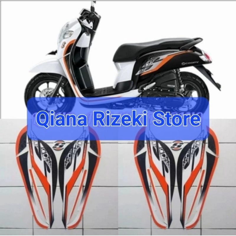 SETIKER STIKER SCOOPY STRIPING BODY HONDA SCOOPY 2018 2019