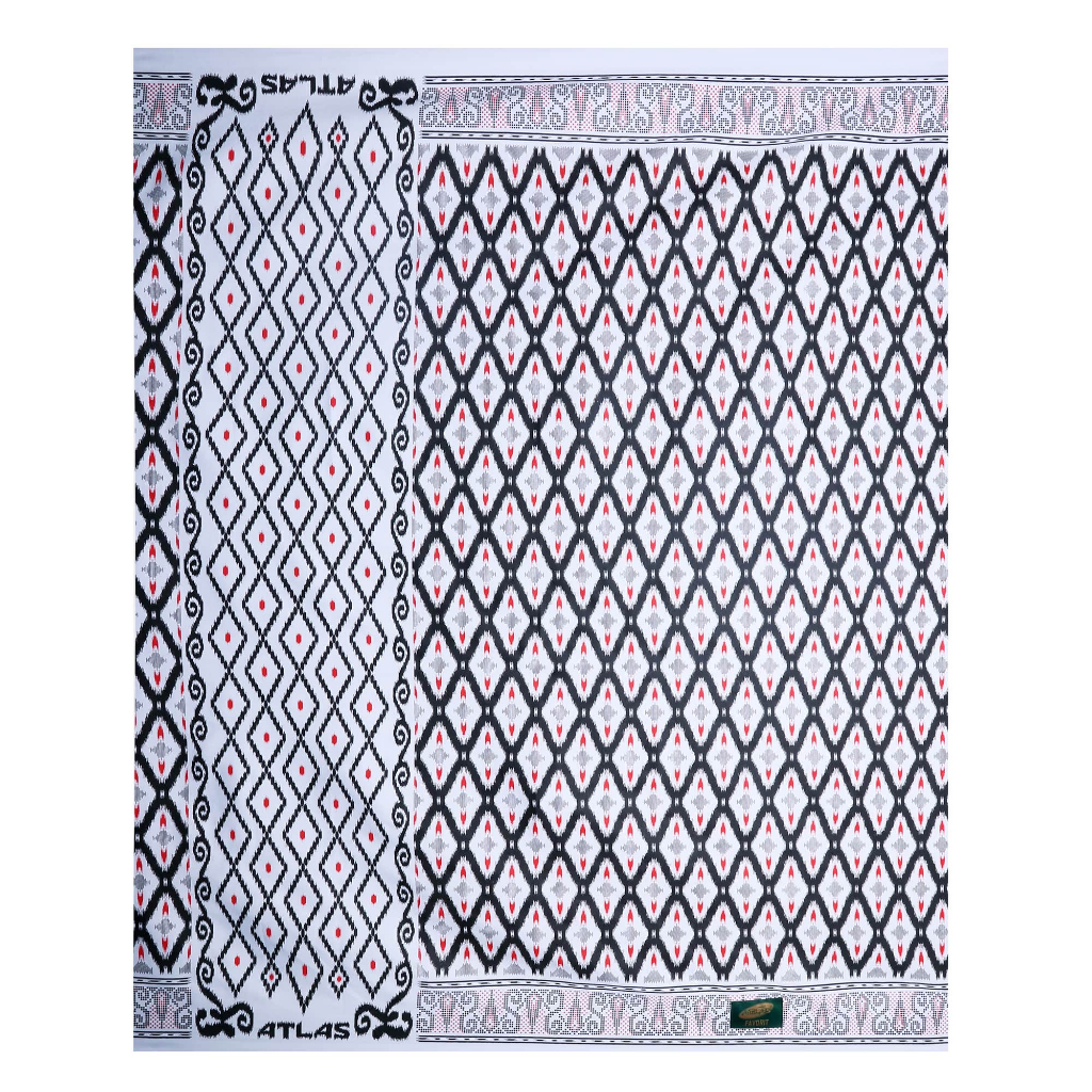 Sarung ATLAS Favorit Serasi Motif BHS KWG Putih 03