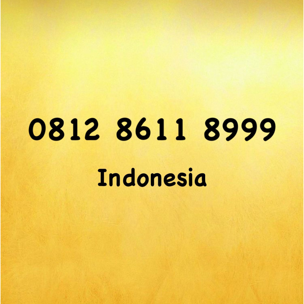 Nomor Cantik Simpati Triple A - 999 - 1899 - 18999 - 0812 8611 8999