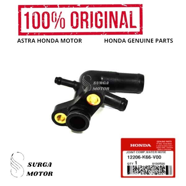 Saluran Sambungan Selang Pompa Air Radiator  Vario 125 150 LED PCX ADV Joint Comp Water Hose      . 