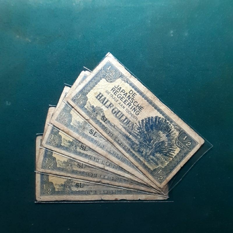 UANG KUNO DJR SETENGAH GULDEN