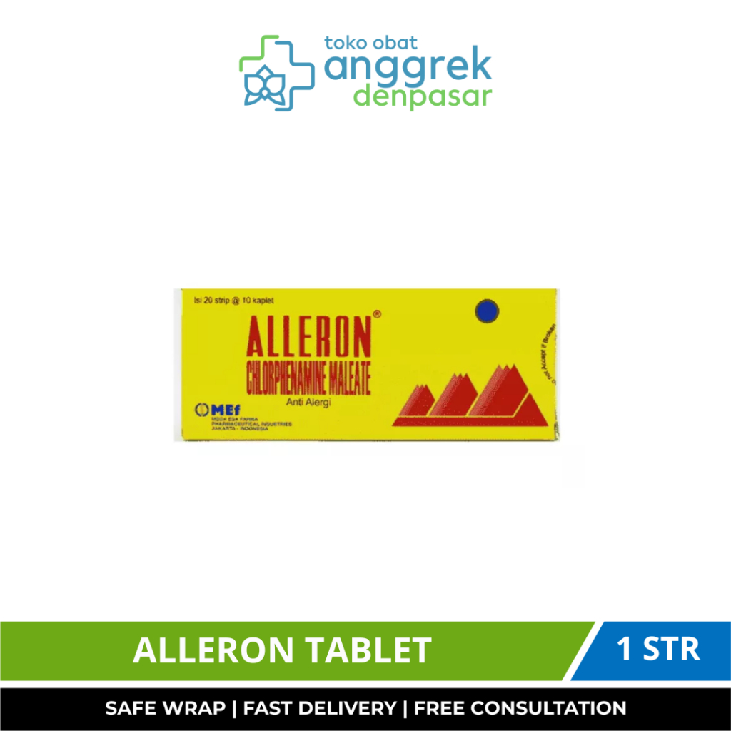 ALLERON TABLET/OBAT ALERGI/OBAT GATAL