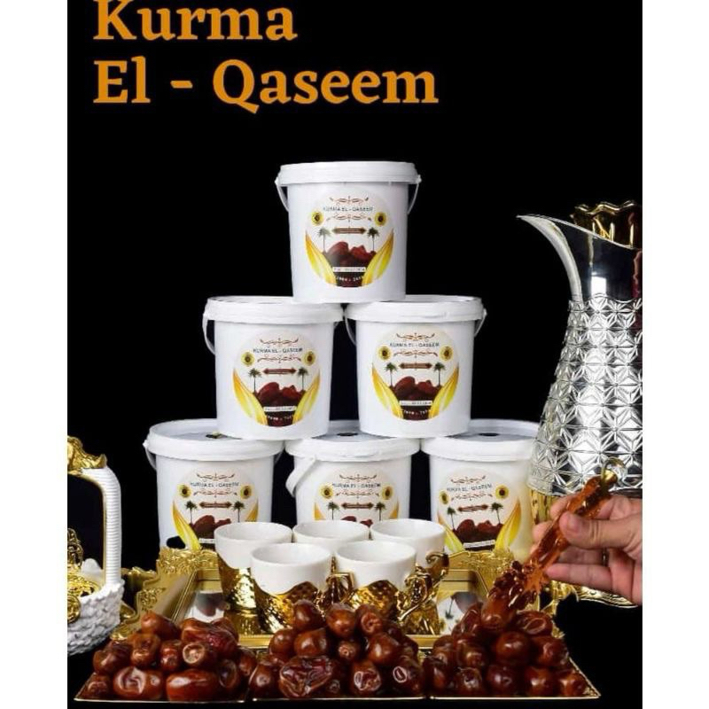 

Kurma Sukari Al-Qasim 550gr Kemasan Ember 550gr kurma ember