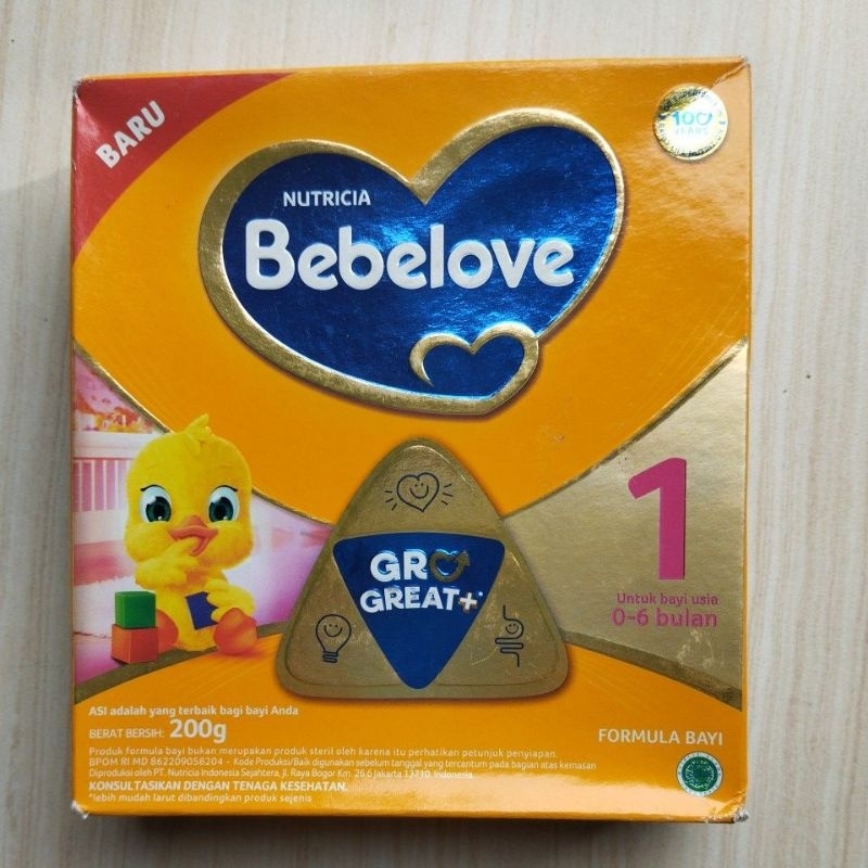 Bebelove 1 Rasa Plain 0-6 bulan 200 gram