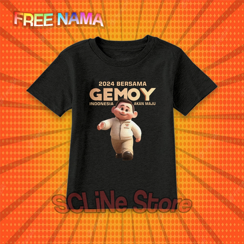 Baju Kaos Anak PRABOWO GEMOY PRABOWO GIBRAN CAPRES 2024