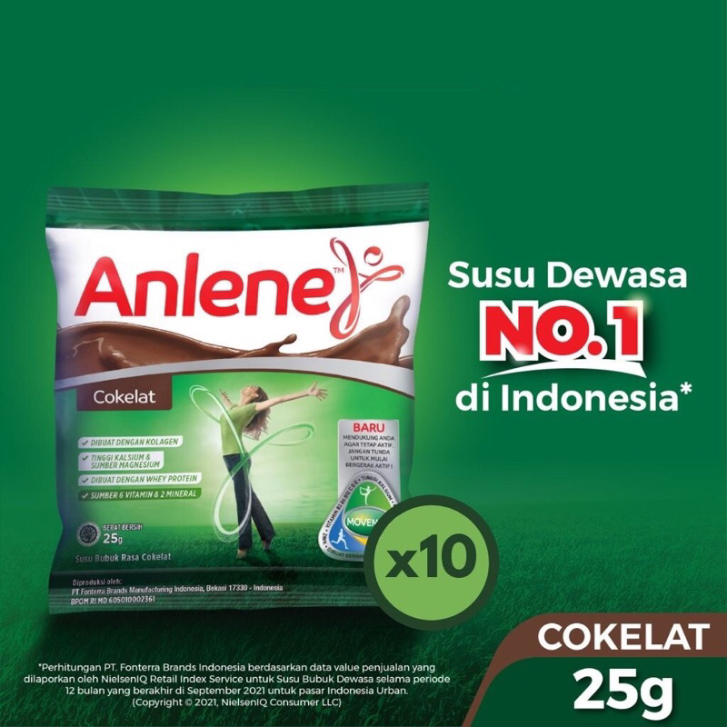 

Anlene Susu Bubuk Dewasa Tinggi Kalsium - Kemasan 10 Sachet