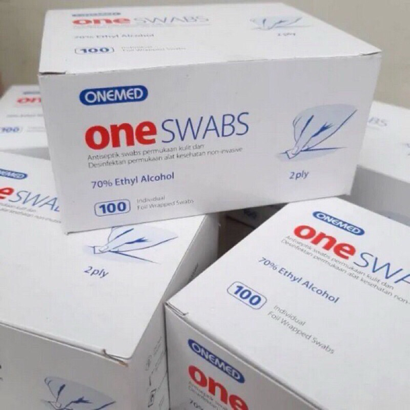One swab 2ply || tisue || kapas alcohol