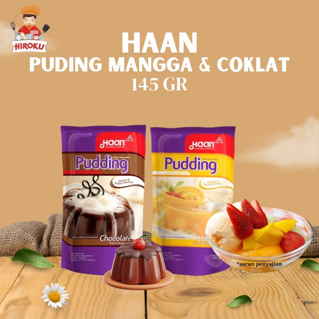 

HAAN PUDDING COKLAT & MANGGA 145 gr