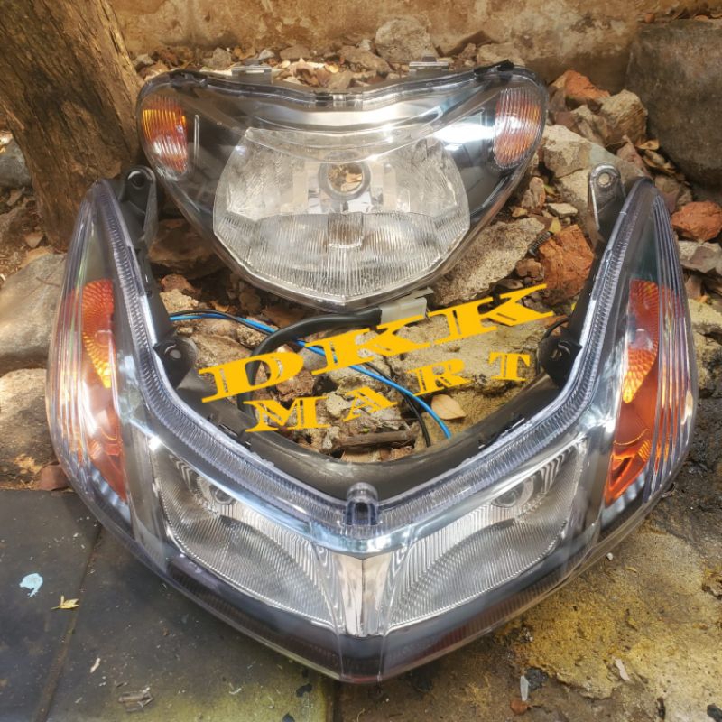 TERLARIS PAKET COSTUM MIO SMILE REFLEKTOR LAMPU DEPAN MIO SMILE CUSTOM PLUS LAMPU SEN MIO SMILE COST