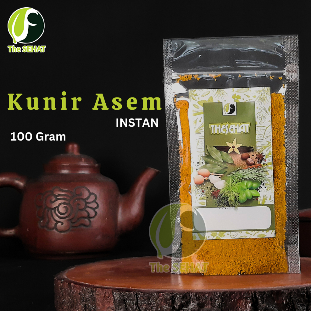 

TheSehat Kunir Asem Instan Bubuk Rempah Herbal Jamu Tradisional Kunyit Asem Murni 100gr