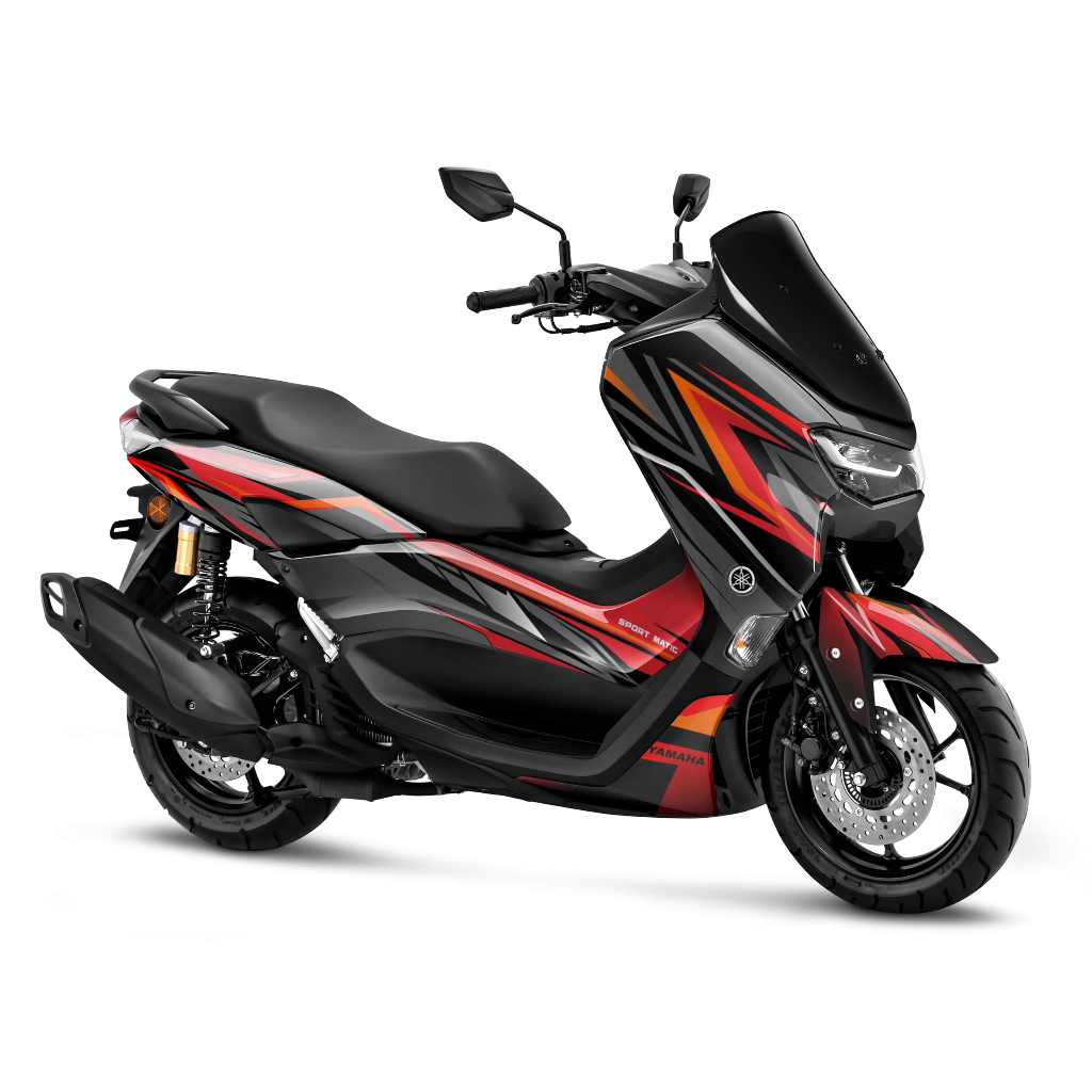 Decal stiker Full body Motor Yamaha Old Nmax 2015-2019  New Nmax Putih 2020 2021 2022 Grafis Merah Hitam