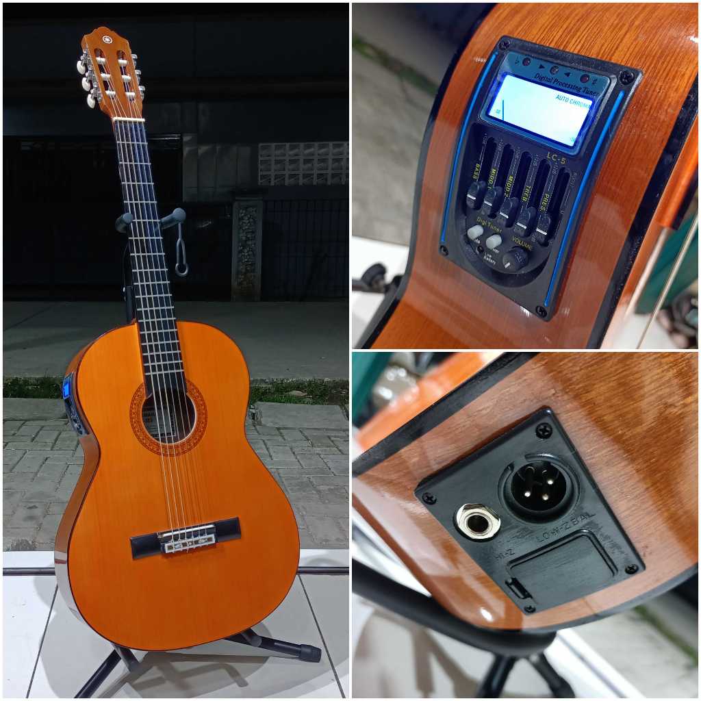 Gitar akustik klasik nylon elektrik tuner yamaha c315 custom premium hight quality