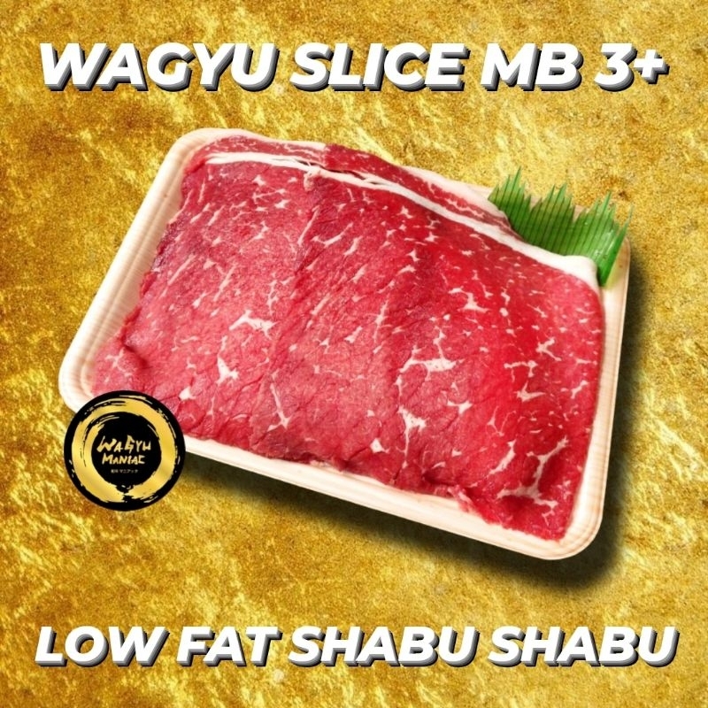 

Wagyu slice lowfat mb 2-3 shabu shabu yakiniku 250 gram