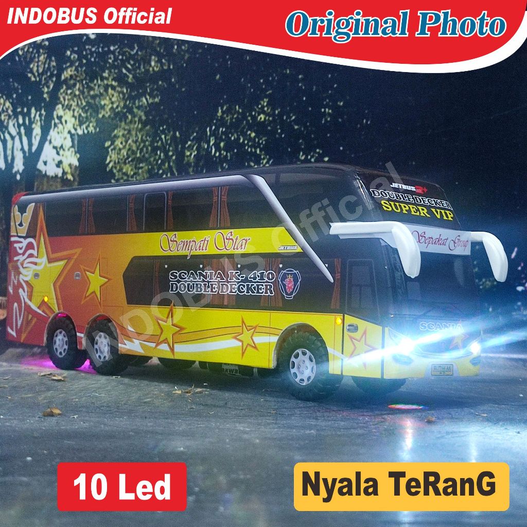Miniatur bus bis Sempati Star Lampu